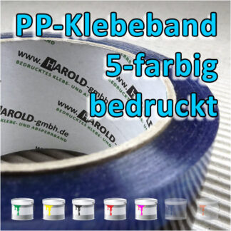bedrucktes PP-Klebeband 5-farbig