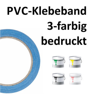 PVC-Klebeband 3-farbig bedruckt