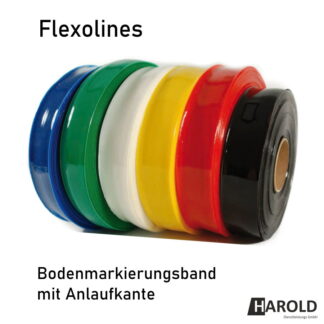 FlexoLines, Bodenmarkierungsband mit Fase, abgeschrägte Kante