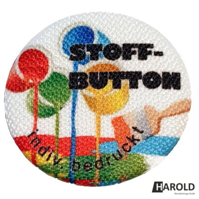 Bedruckte Button Stoffbutton