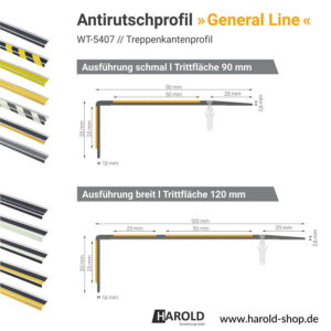 Treppenkantenprofil-Antirutschprofil General Line Harold