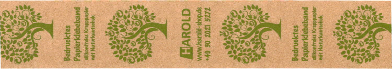 Bedrucktes Papierklebeband mit Logo